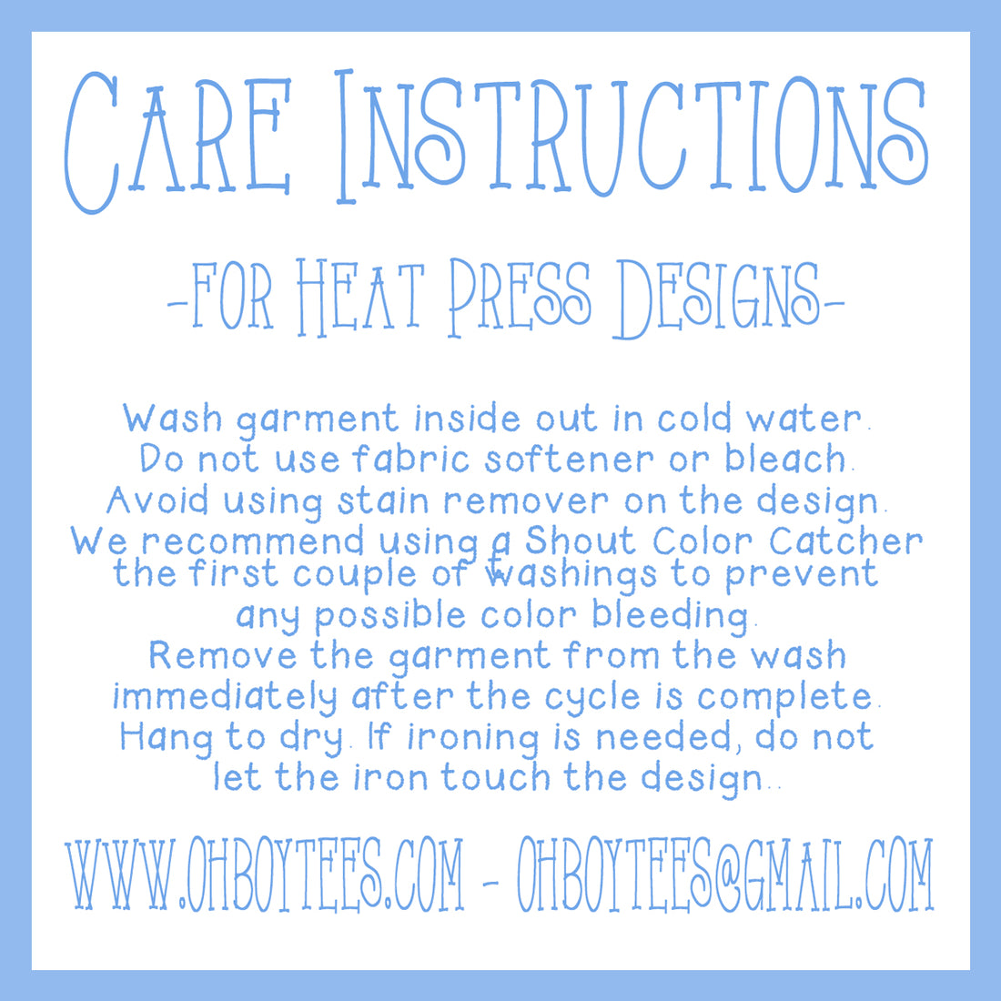 Custom Apparel Laundry Tips and Tricks