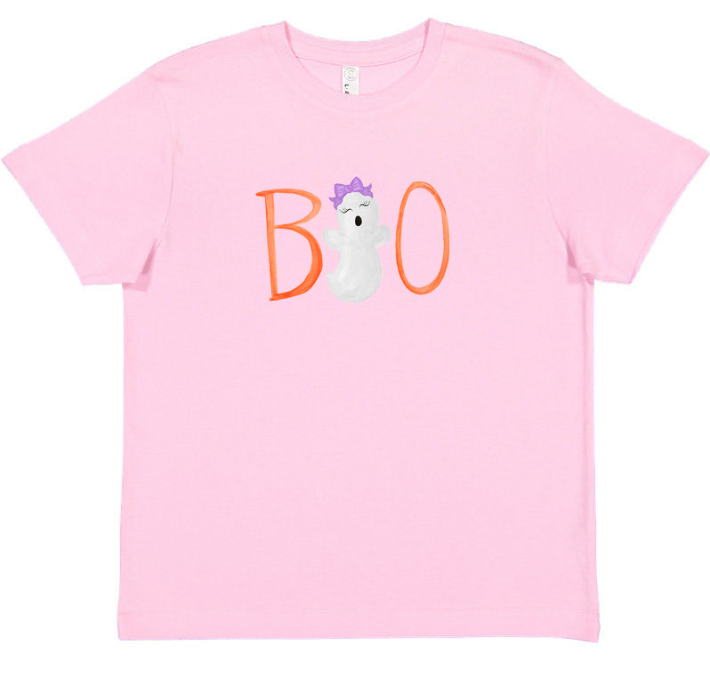 Watercolor BOO! Halloween Tee Shirt