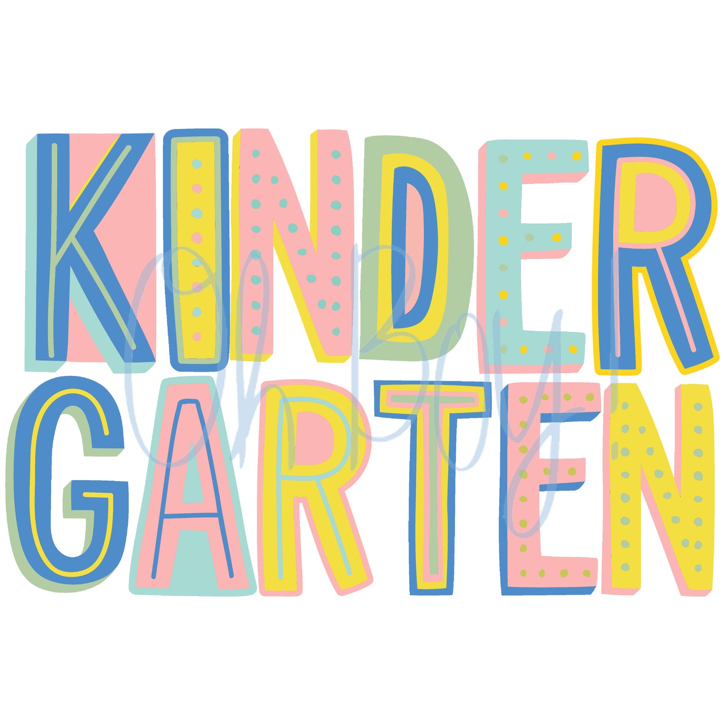 Kindergarten Pastel Digital Download