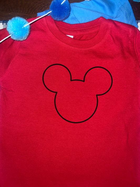 Mouse Sketches for those magical vacations are always a win!  Available on other colors - but red tees are the best for hiding those ice cream stains from long park days.&nbsp;