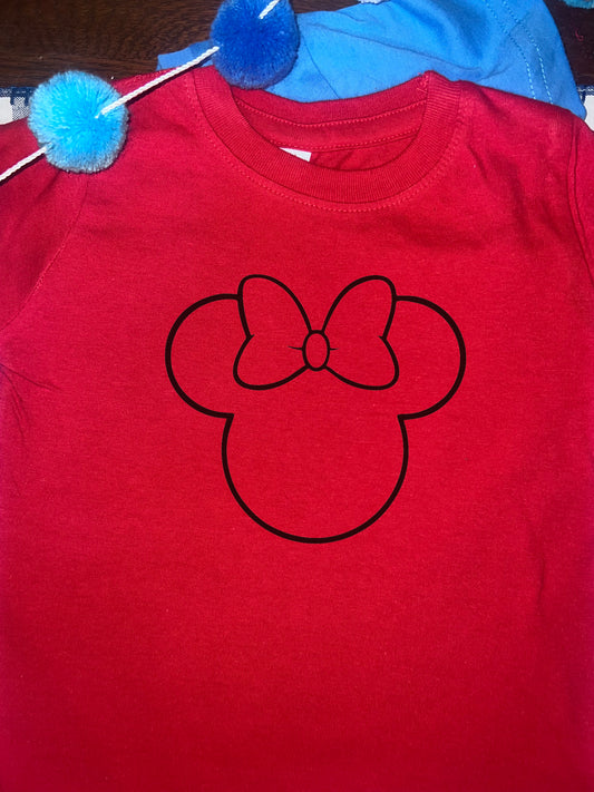 Mouse Sketches for those magical vacations are always a win!  Available on other colors - but red tees are the best for hiding those ice cream stains from long park days.&nbsp;
