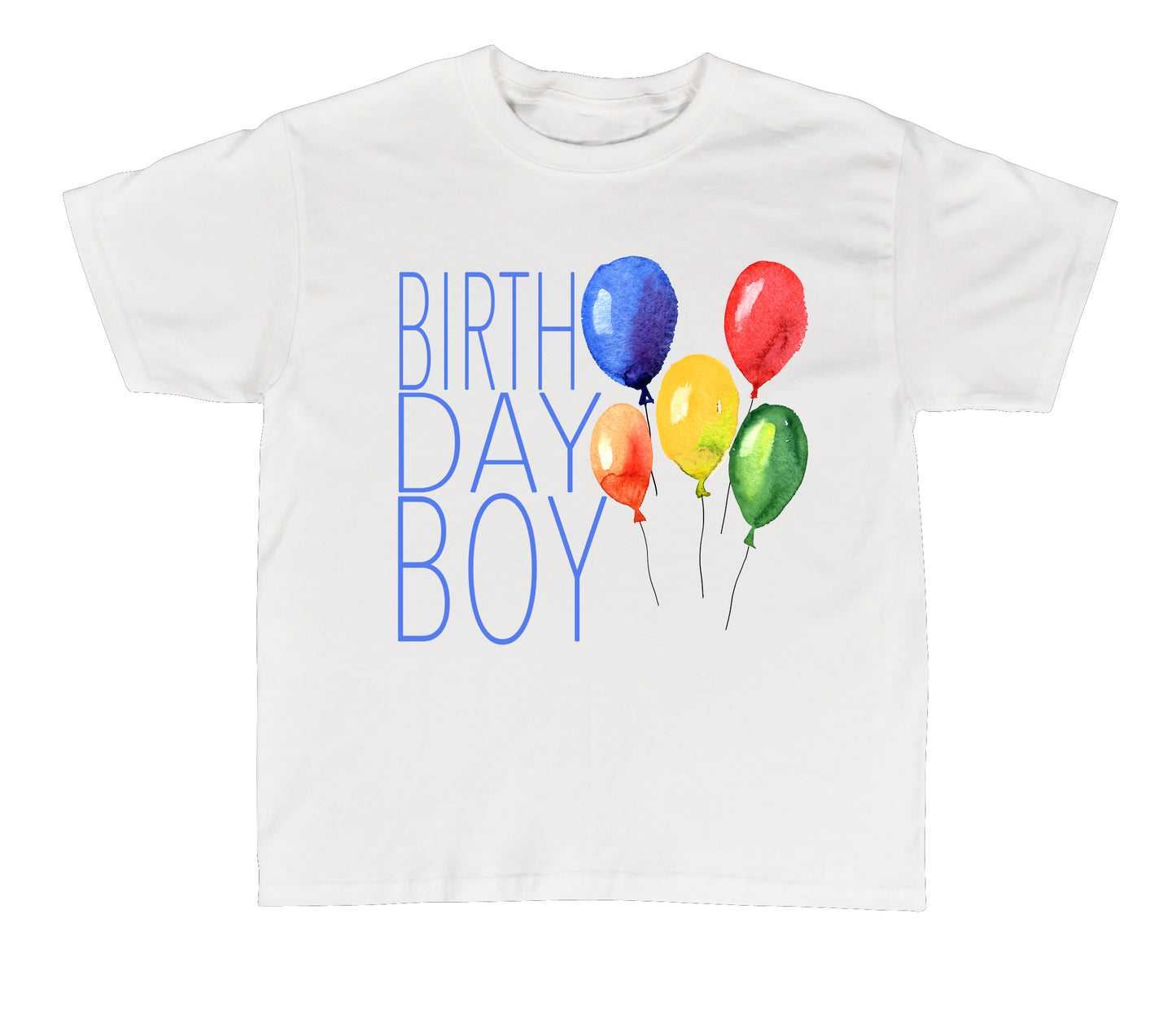 Oh Boy Tees Classic Birthday Balloons Tee Shirt for Your Birthday Boy