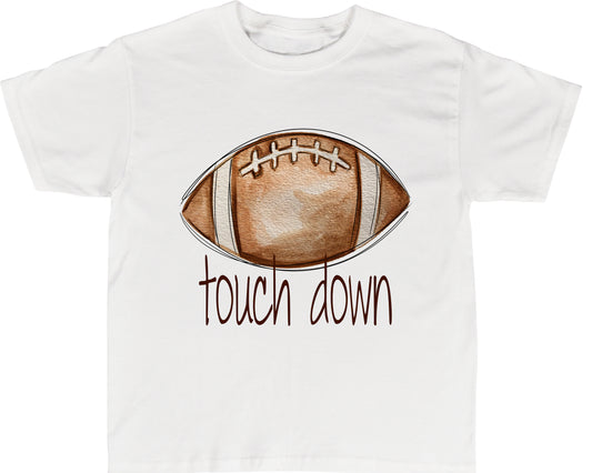 Touch Down! Watercolor Football